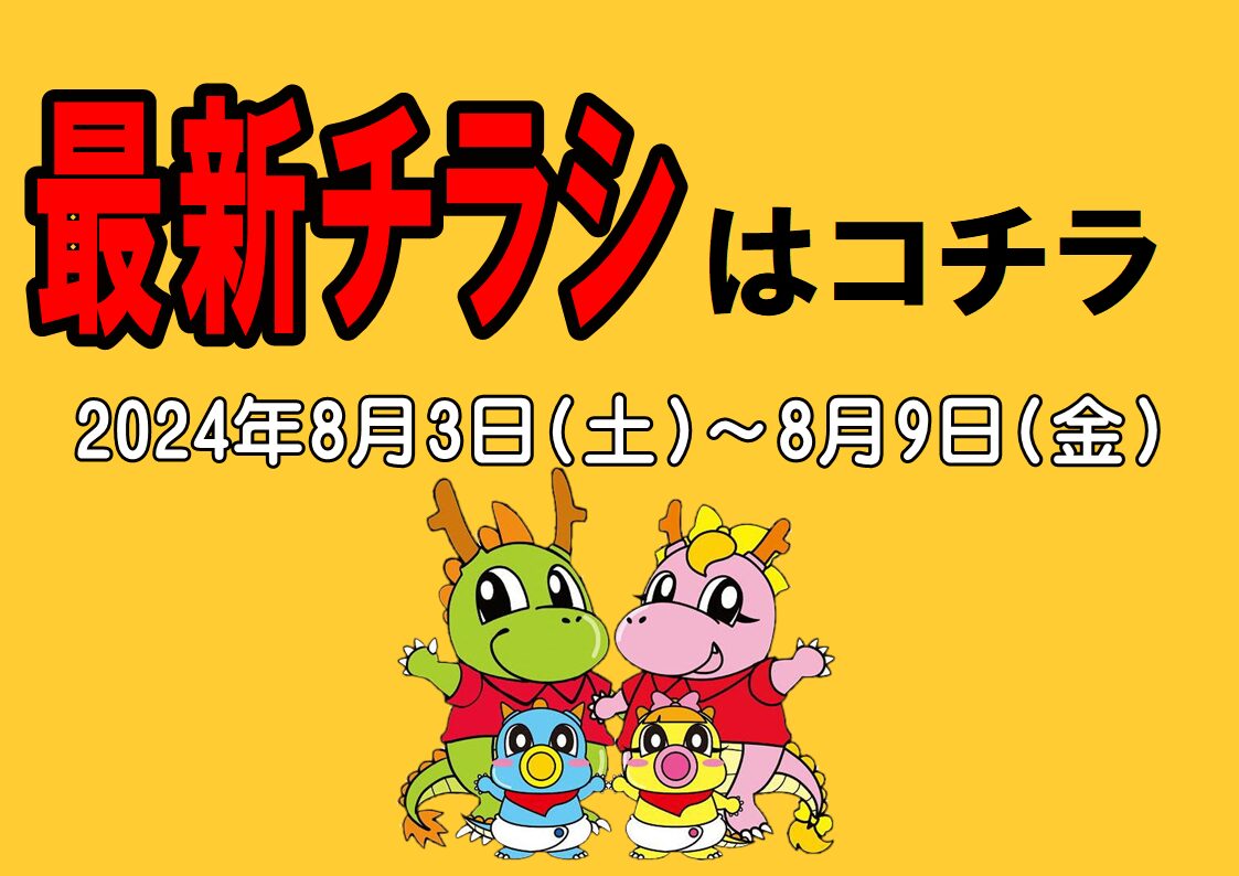 チラシ情報2024年8月3日～8月9日　小野店/イオンタウン加古川店/姫路砥堀インター店